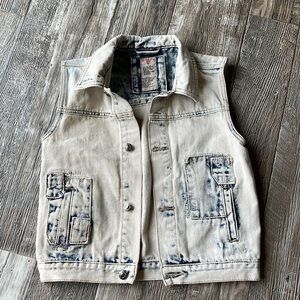 Vintage and Denim GS-115 Jean Vest,  XLarge